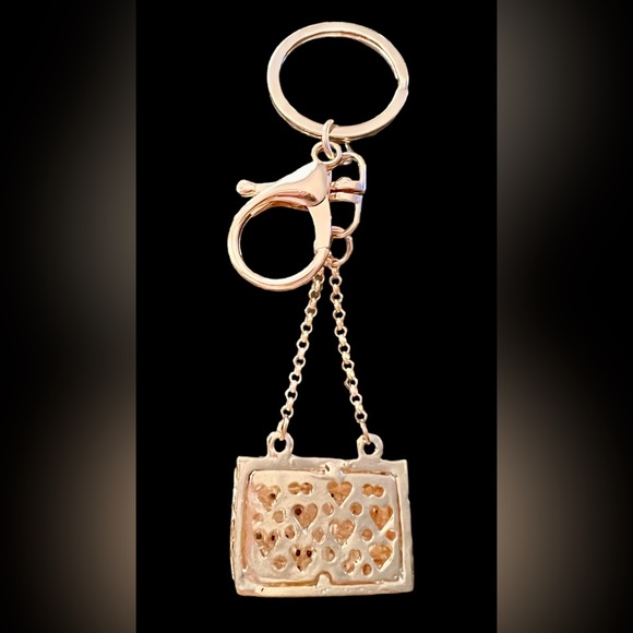 PURSE RHINESTONE BAG PURSE BAG CHARM KEYCHAIN BACKPACK CHARM - Picture 2 of 4